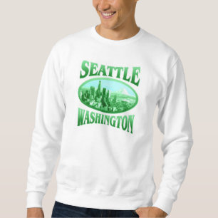 Seattle Washington Lång Ärmad Tröja