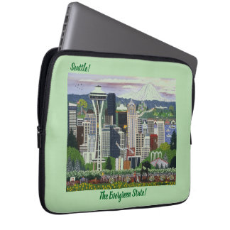 Seattle Washington Laptop Fodral