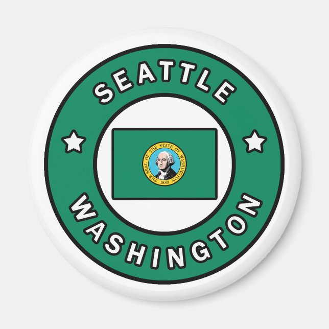 Seattle Washington Magnet (Framsidan)