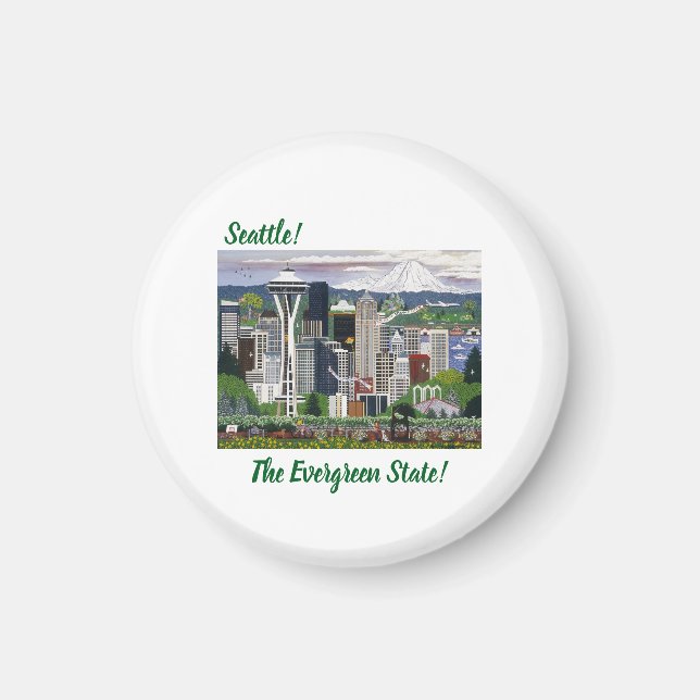 Seattle Washington Magnet (Framsidan)