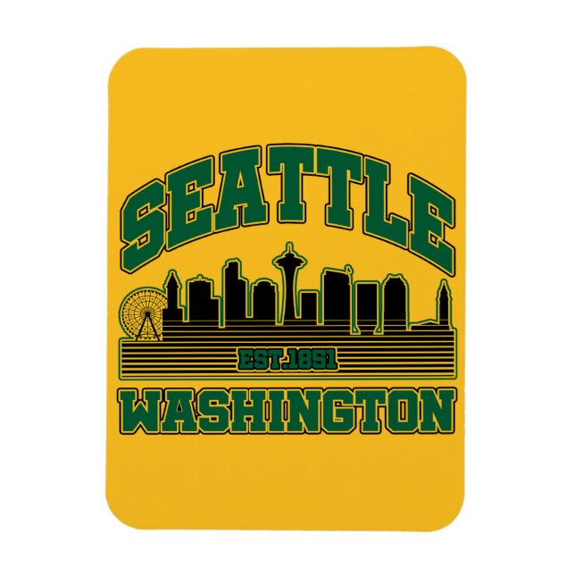 Seattle,Washington Magnet (Vertikal)