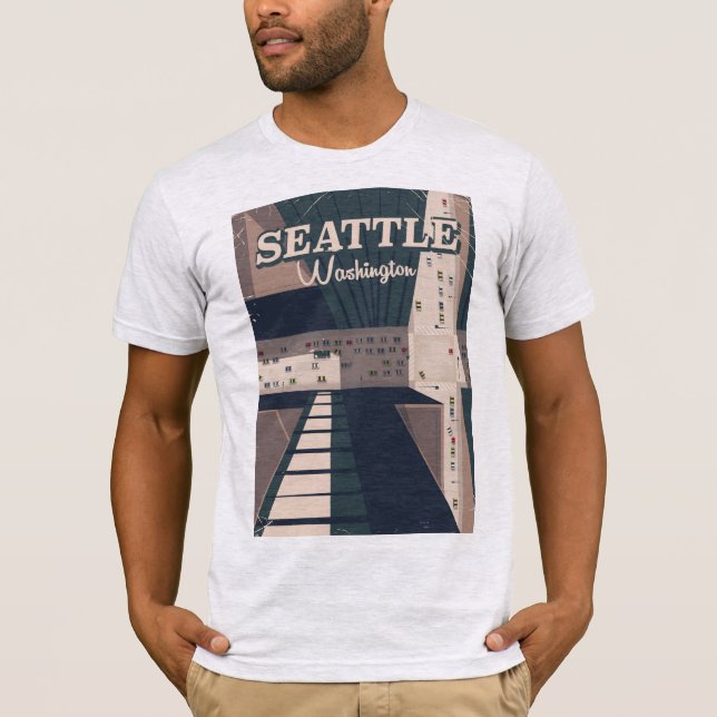 Seattle, Washington-resor Travel poster Tee (Framsida)