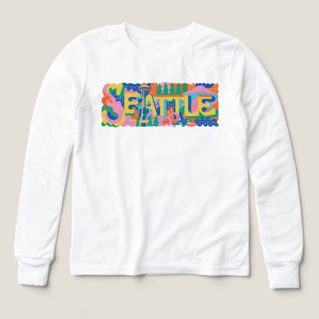 Seattle Washington Retro Resa PNG | Space Needle T Shirt (Design framsida)