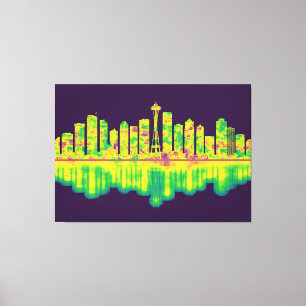 Seattle Washington Skyline Canvastryck