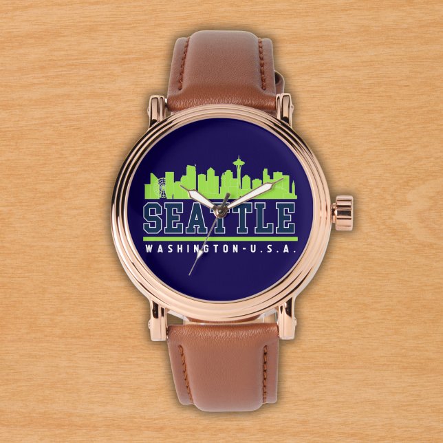 Seattle Washington Skyline City Armbandsur (Skapare uppladdad)