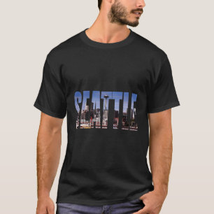 Seattle Washington Skyline Gift Keepsaké Souvenir T Shirt