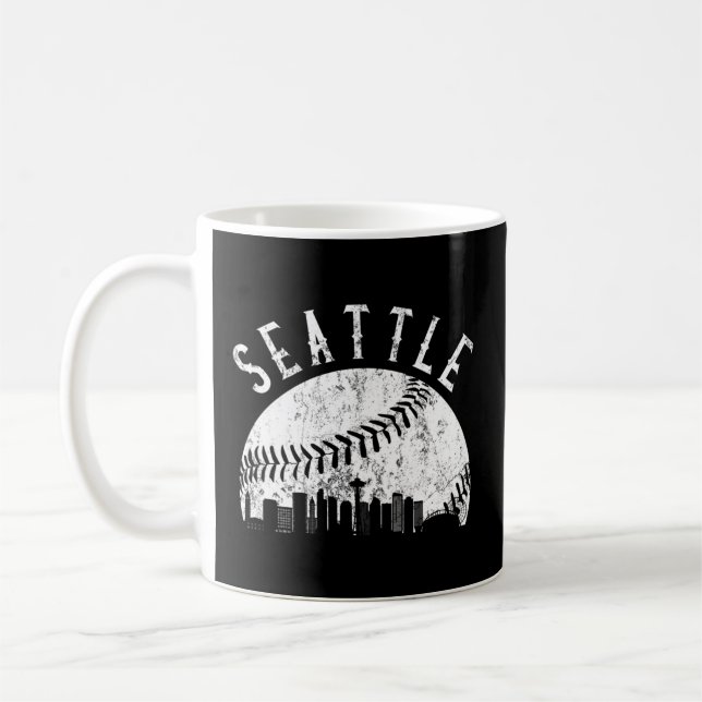 Seattle Washington Skyline Kaffemugg (Vänster)