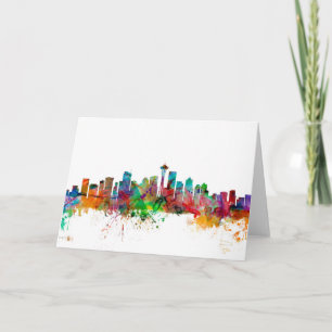 Seattle Washington Skyline Kort