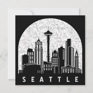 Seattle Washington Skyline Kort