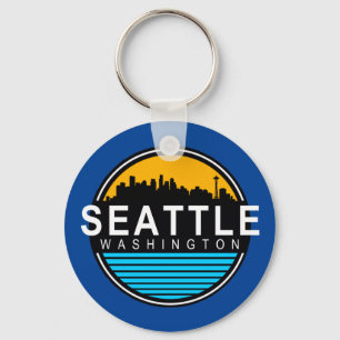 Seattle Washington Skyline Nyckelring