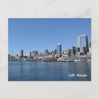 Seattle Washington Skyline Postcard Vykort
