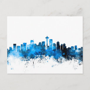 Seattle Washington Skyline Vykort