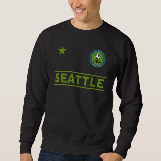 Seattle Washington Soccer Jersey Original Lång Ärmad Tröja (Framsida)