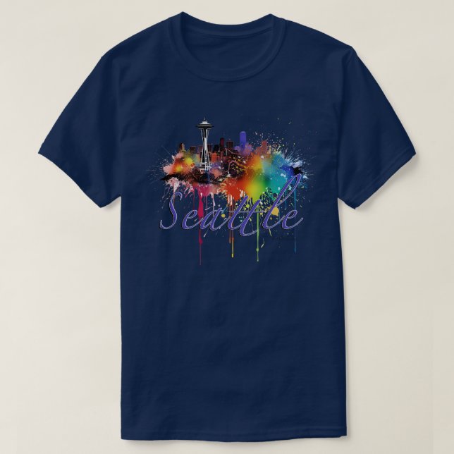 Seattle Washington T Shirt (Design framsida)