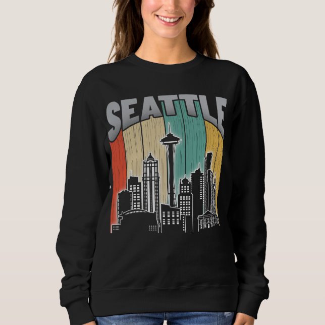 Seattle Washington T Shirt (Framsida)
