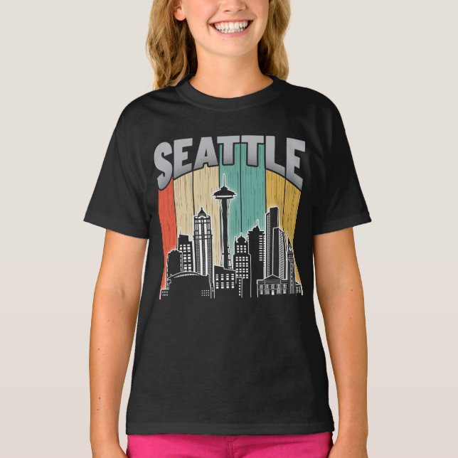 Seattle Washington T Shirt (Framsida)