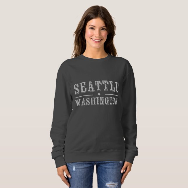 Seattle Washington T-Shirt (Hel framsida)