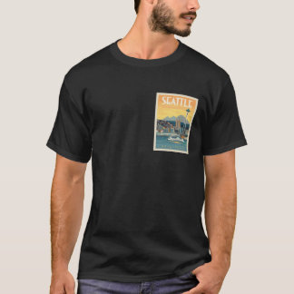 Seattle Washington Travel Poster T Shirt