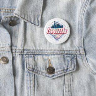 Seattle Washington United Stater City Skyline USA Knapp