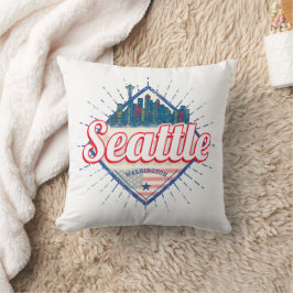 Seattle Washington United Stater City Skyline USA Kudde