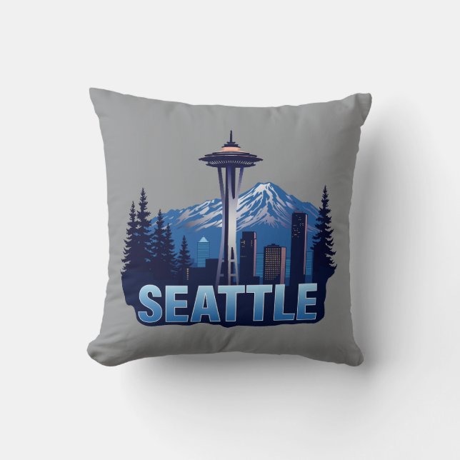 Seattle Washington United States of America Kudde (Framsida)