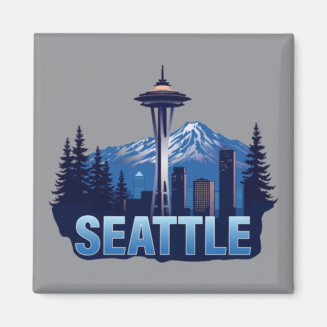 Seattle Washington United States of America Magnet (Framsidan)