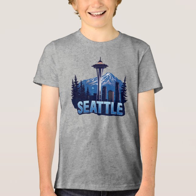 Seattle Washington United States of America T Shirt (Framsida)