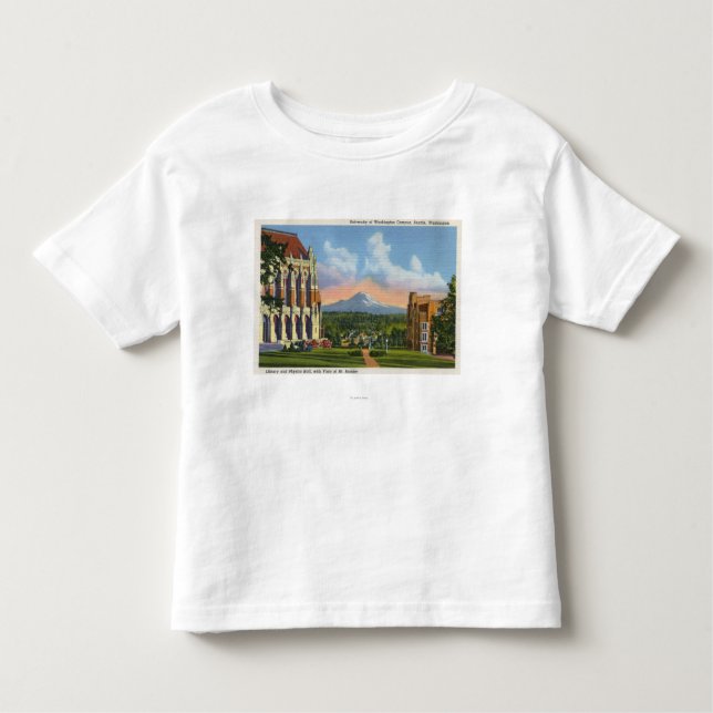 Seattle Washington - universiteten av Washington T-shirt (Framsida)