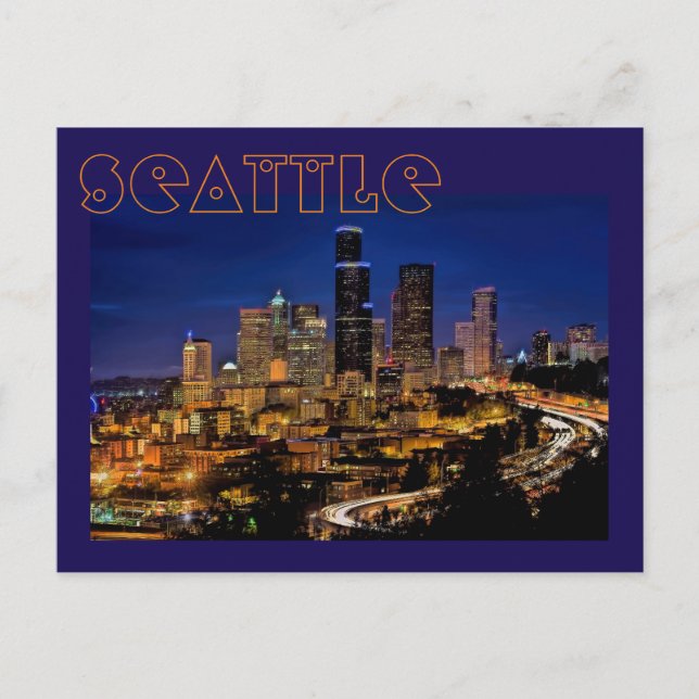 Seattle, Washington, USA Emerald City Vykort (Framsida)