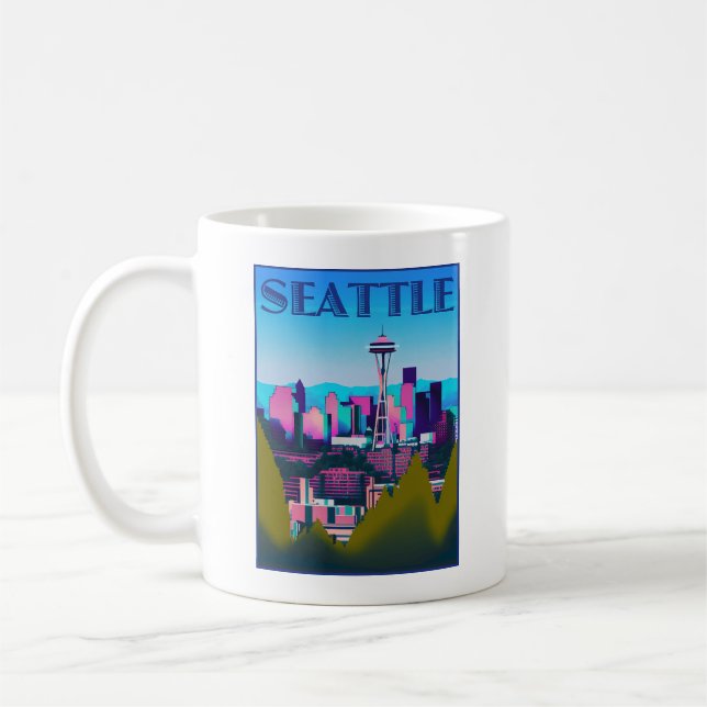 Seattle Washington, USA Kaffemugg (Vänster)