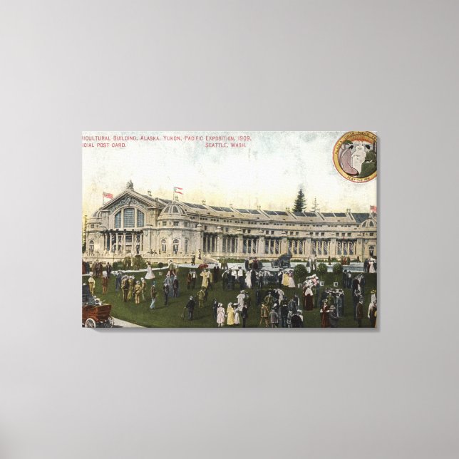 Seattle, Washington - View of Agricultural Canvastryck (Framsida)