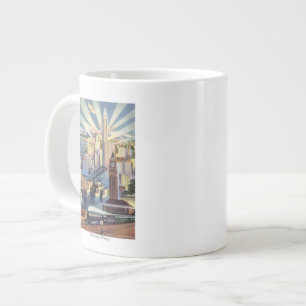 Seattle, Washington - View of Downtown Jumbo Mugg