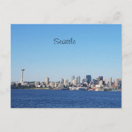 Seattle Washington View of the City from Vatten Vykort