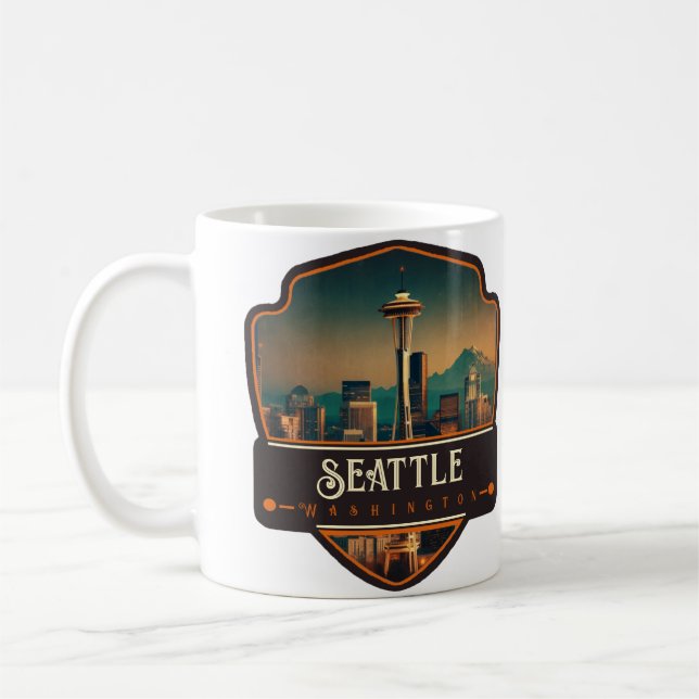 Seattle, Washington| Vintage Kaffemugg (Vänster)