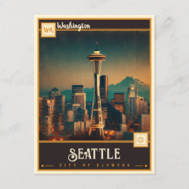 Seattle, Washington| Vintage Postcard Vykort
