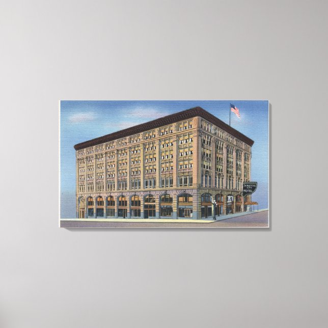 Seattle, Washington - Vy över senator Apt Canvastryck (Framsida)