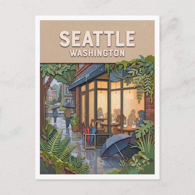 Seattle Washington Vykort (Framsida)