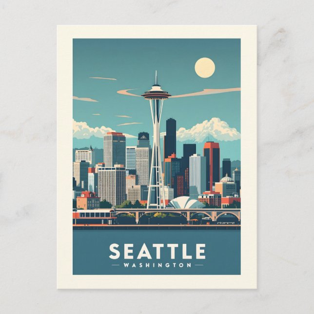 Seattle Washington Vykort (Framsida)