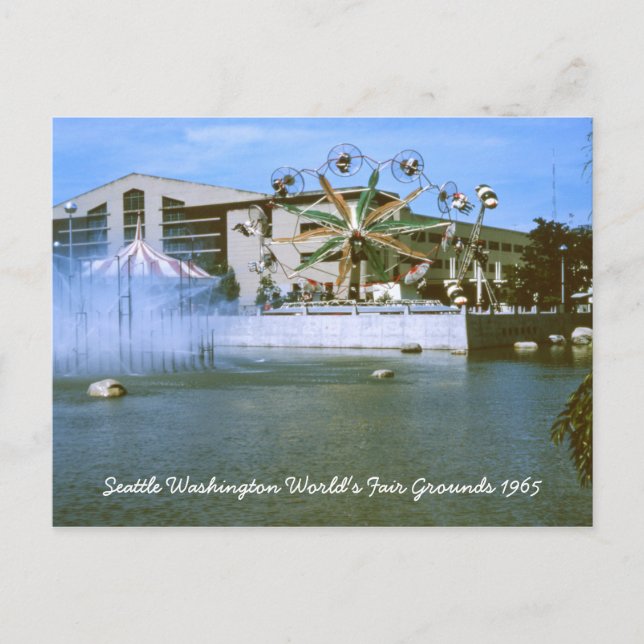 Seattle Washington World's Fair Grounds Postcard Vykort (Framsida)