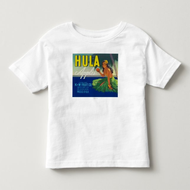 Seattle WashingtonHula Apple etikett Tee Shirt (Framsida)
