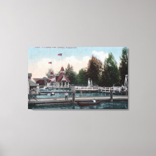 Seattle WashingtonMadison parkerar plats Canvastryck