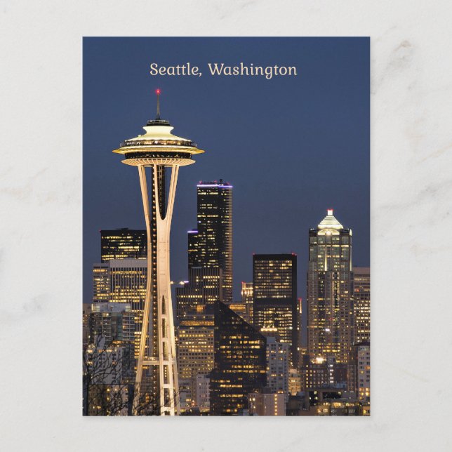 Seattle, Washingtons scenvy Vykort (Framsida)