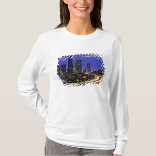 Seattle, Washingtons siluett på natten T Shirt