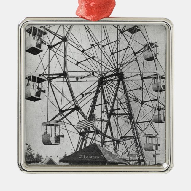 Seattle WashingtonYukon-Stillahavs- Expo Ferris Julgransprydnad Metall (Framsidan)