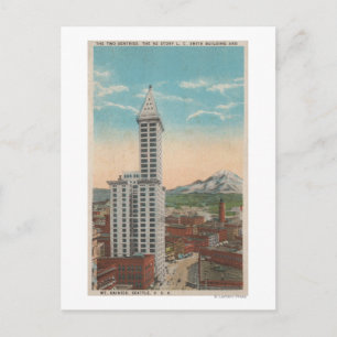 Seattle, WASmith Tower View & Mt. Rainier Vykort
