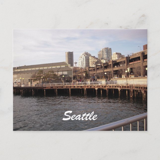 Seattle Waterfront 2009, Seattle Vykort (Framsida)