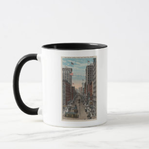 Seattle WAView av 2nd Ave från Yesler Mugg