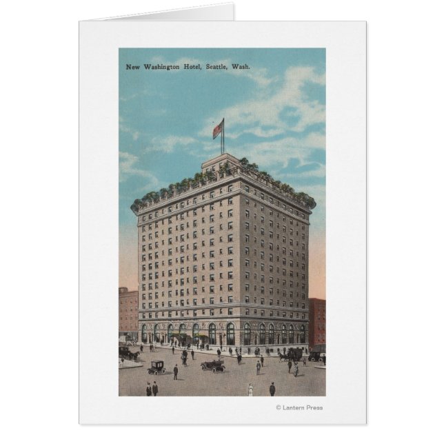 Seattle, WAView of the Washington Hotel Hälsningskort (Framsidan)