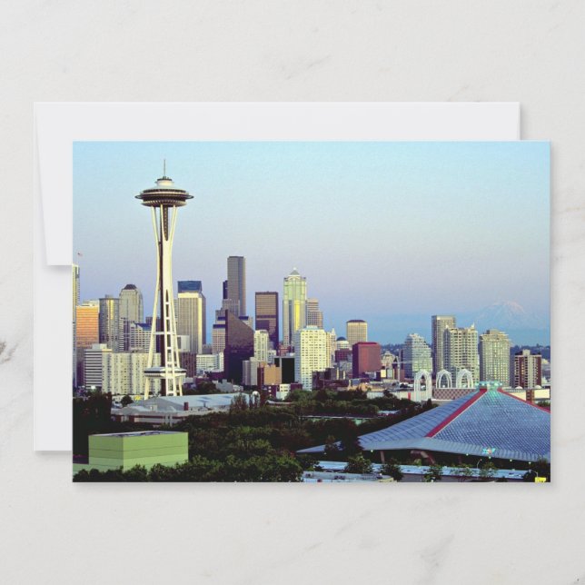 Seattle with Mount Rainier, Washington State, USA (Framsida)