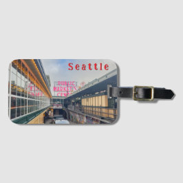 Seattles Pike Market-skylt Bagagebricka